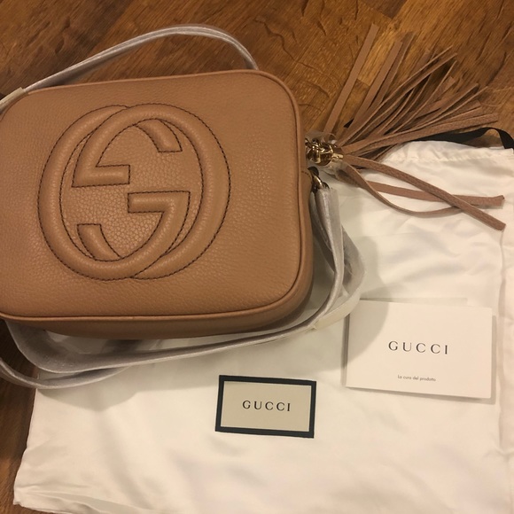 Gucci Handbags - Gucci Disco Bag Camelia. Brand new in box. Gucci Handbags - Gucci Disco Bag Camelia. Brand new in box.